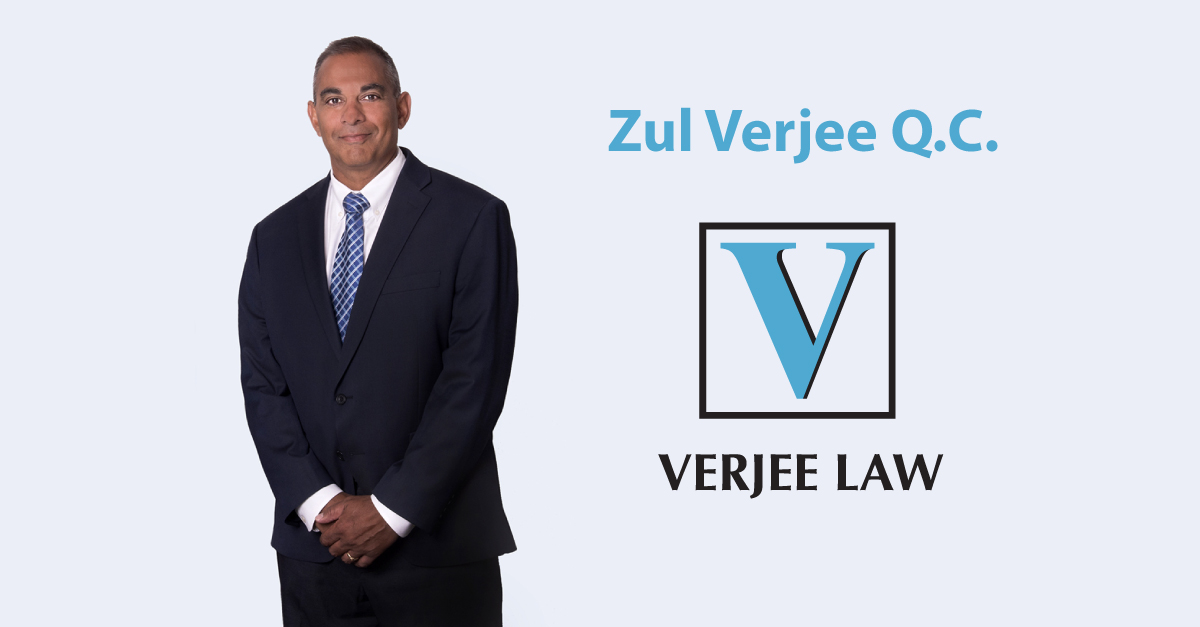 Zul Verjee K.C. ranked as Leading Litigation in Canada 2023