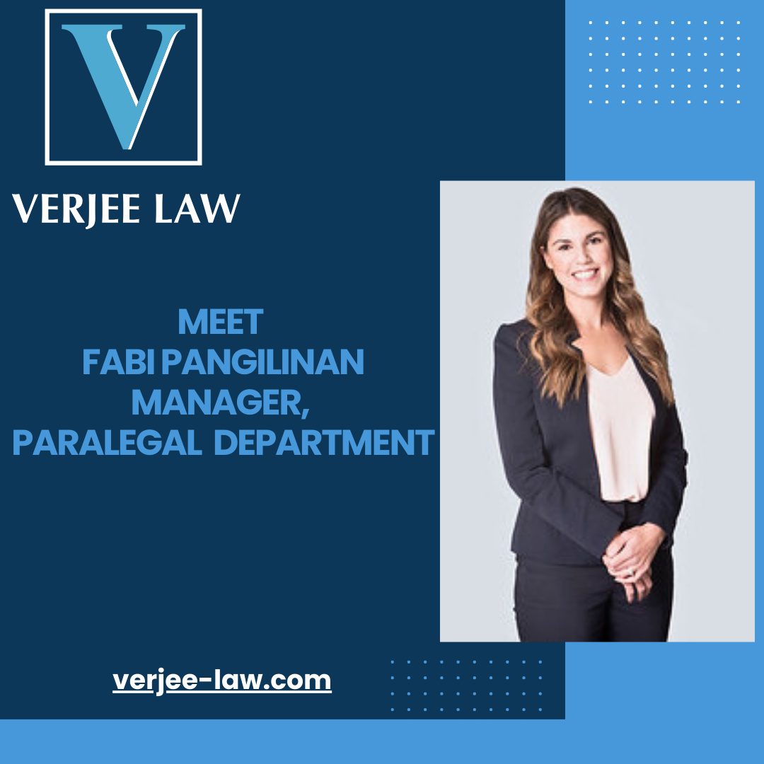 Meet Fabi Pangilinan, Manager Paralegal Department