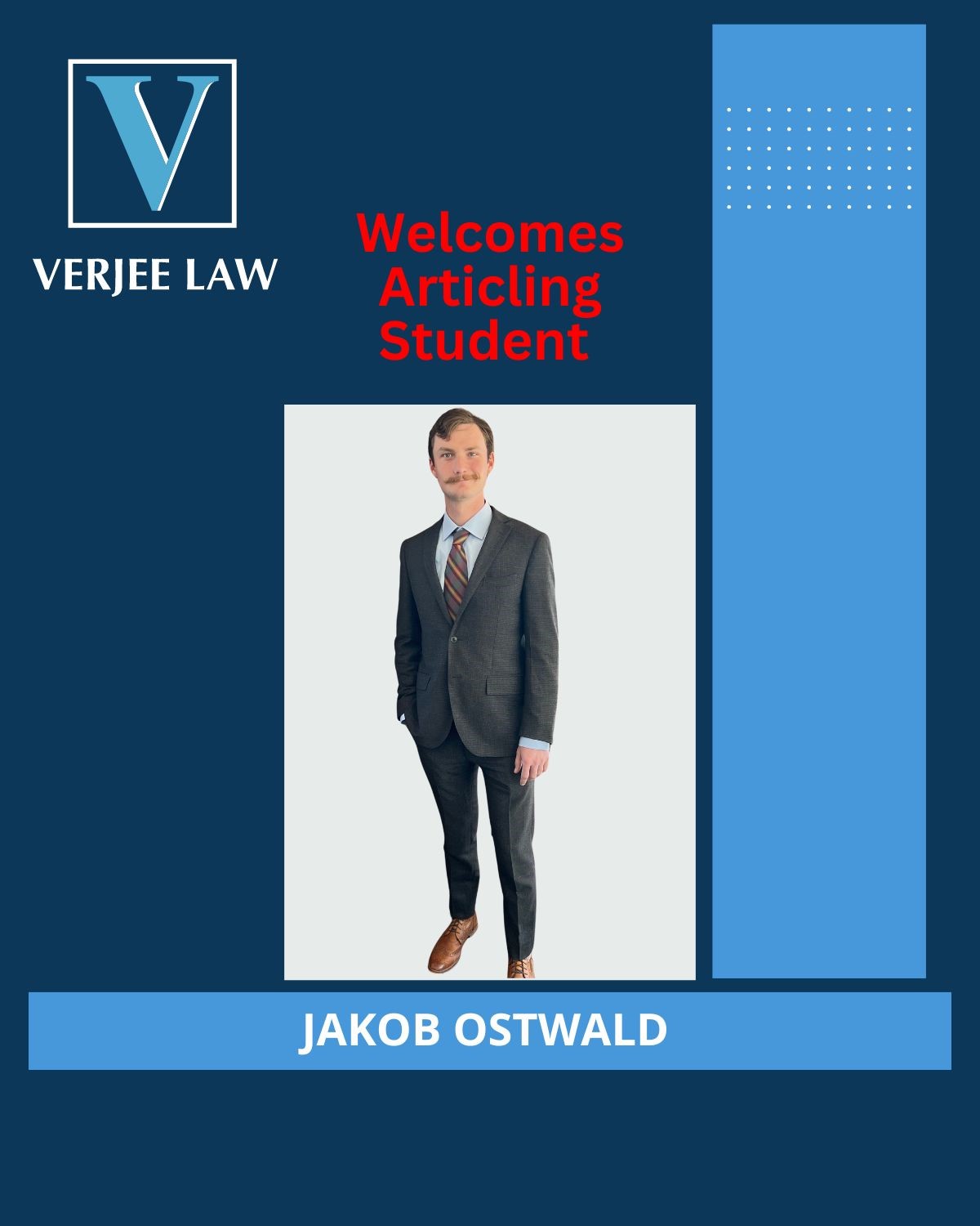 Verjee Law Welcomes Jakob Ostwald