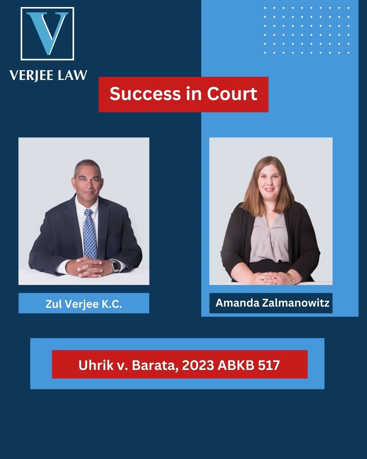 Verjee Law Successful in the Court King’s Bench of Alberta